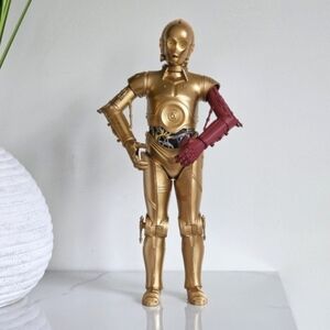 Star Wars C-3PO 11” Action Figure 2015 Hasbro Red Arm Force Awakens Droid